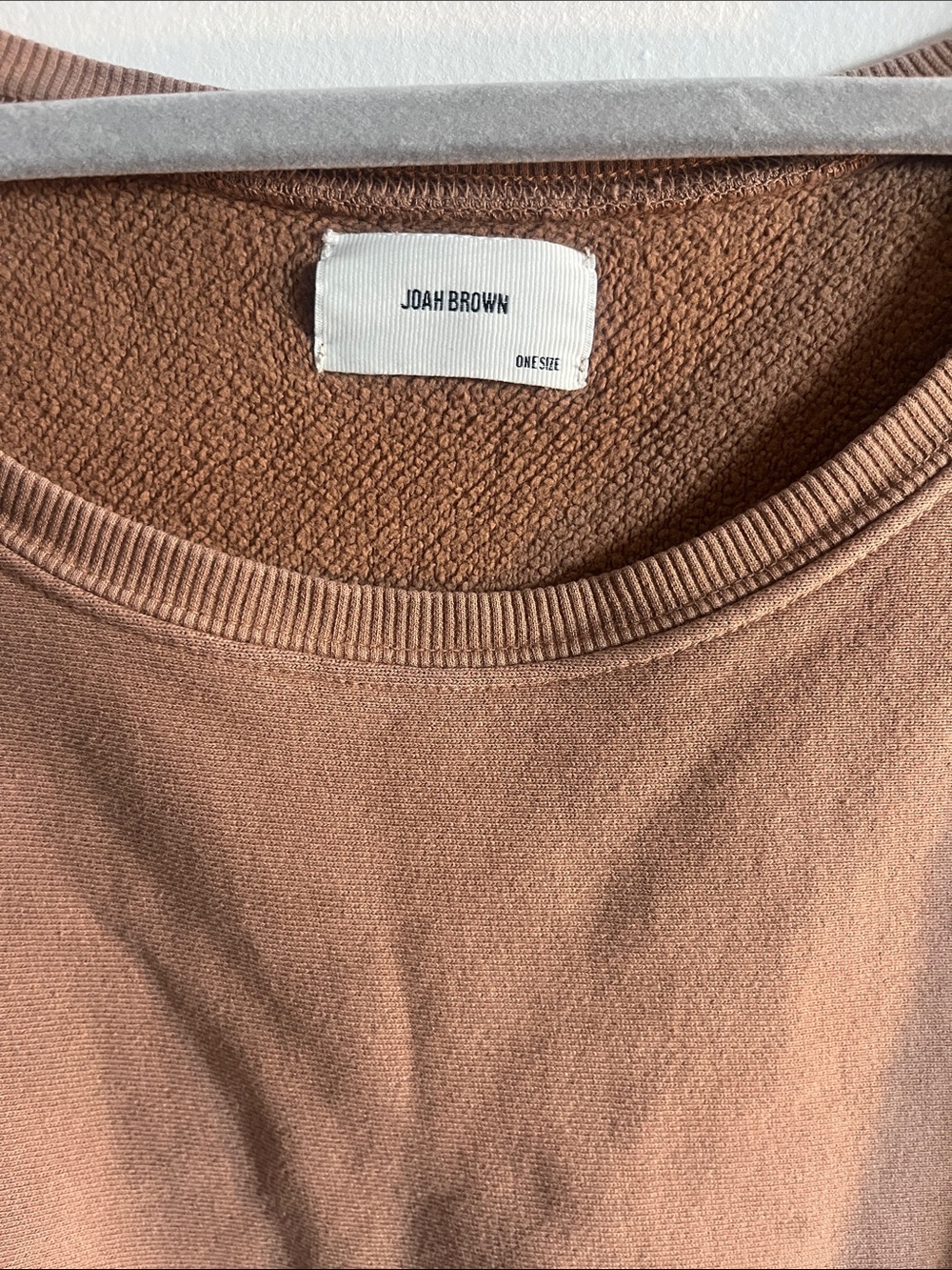 Joah Brown Toast Scoop Neck Sweatshirt - Picture 3 of 4